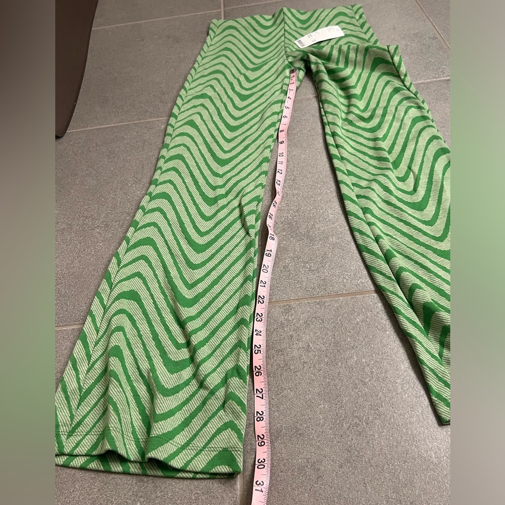 Urban Outfitters Green Psychedelic Swirl Flare Pants - Picture 8 of 13